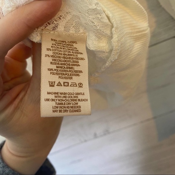 Free people NWT lace peasant blouse - Picture 6 of 7